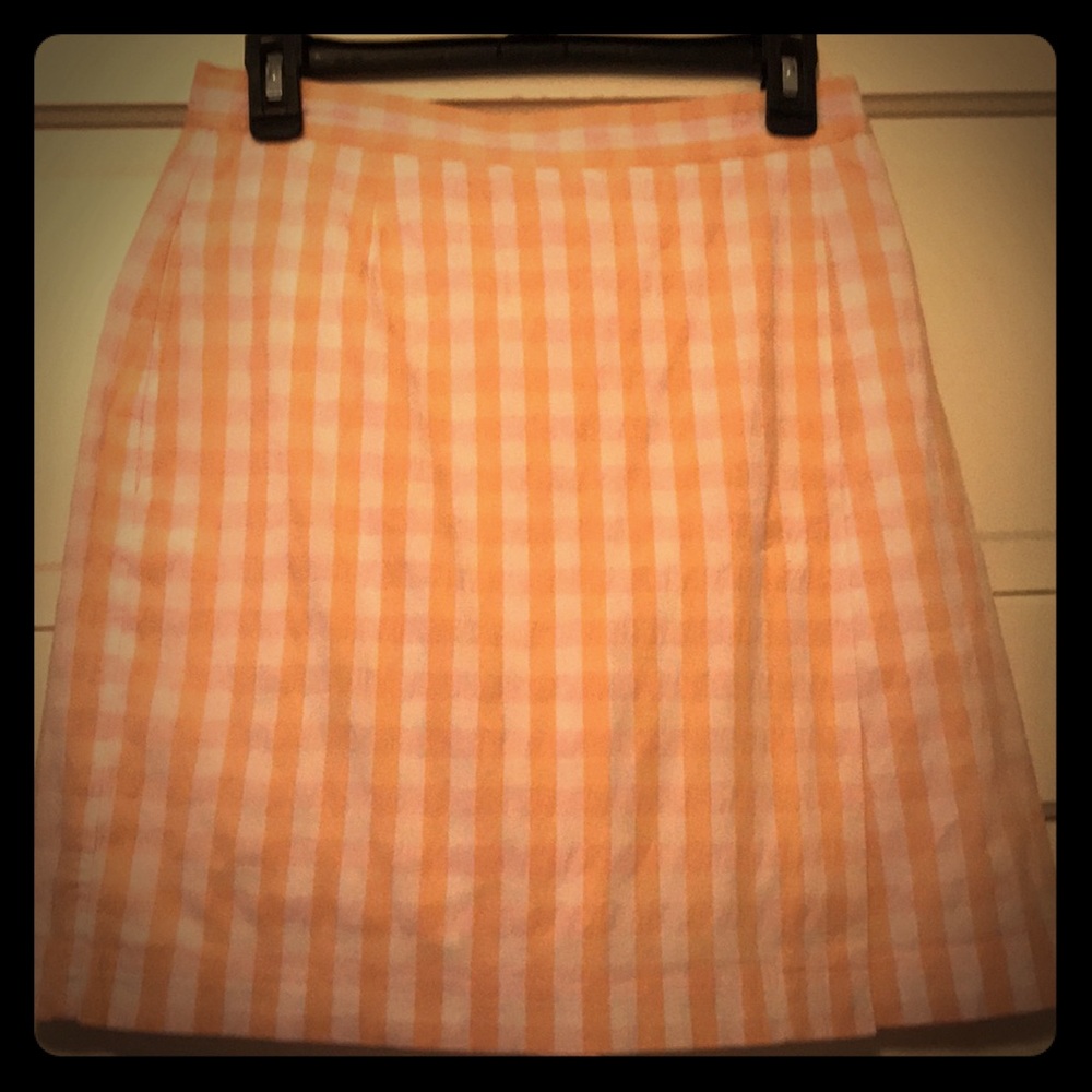 {liz claiborne} sherbet gingham skort